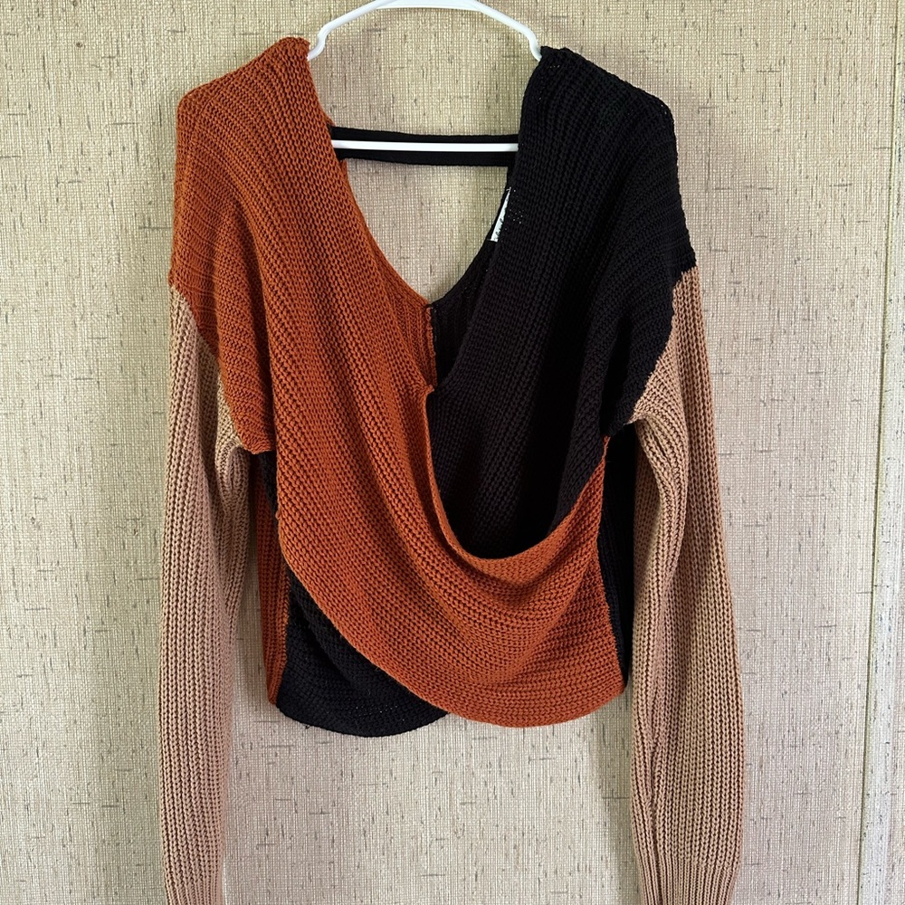 Colorblock Knit Sweater